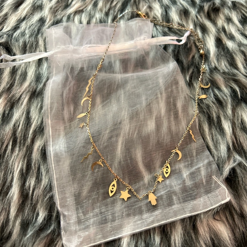 Gold Hamsa Necklace